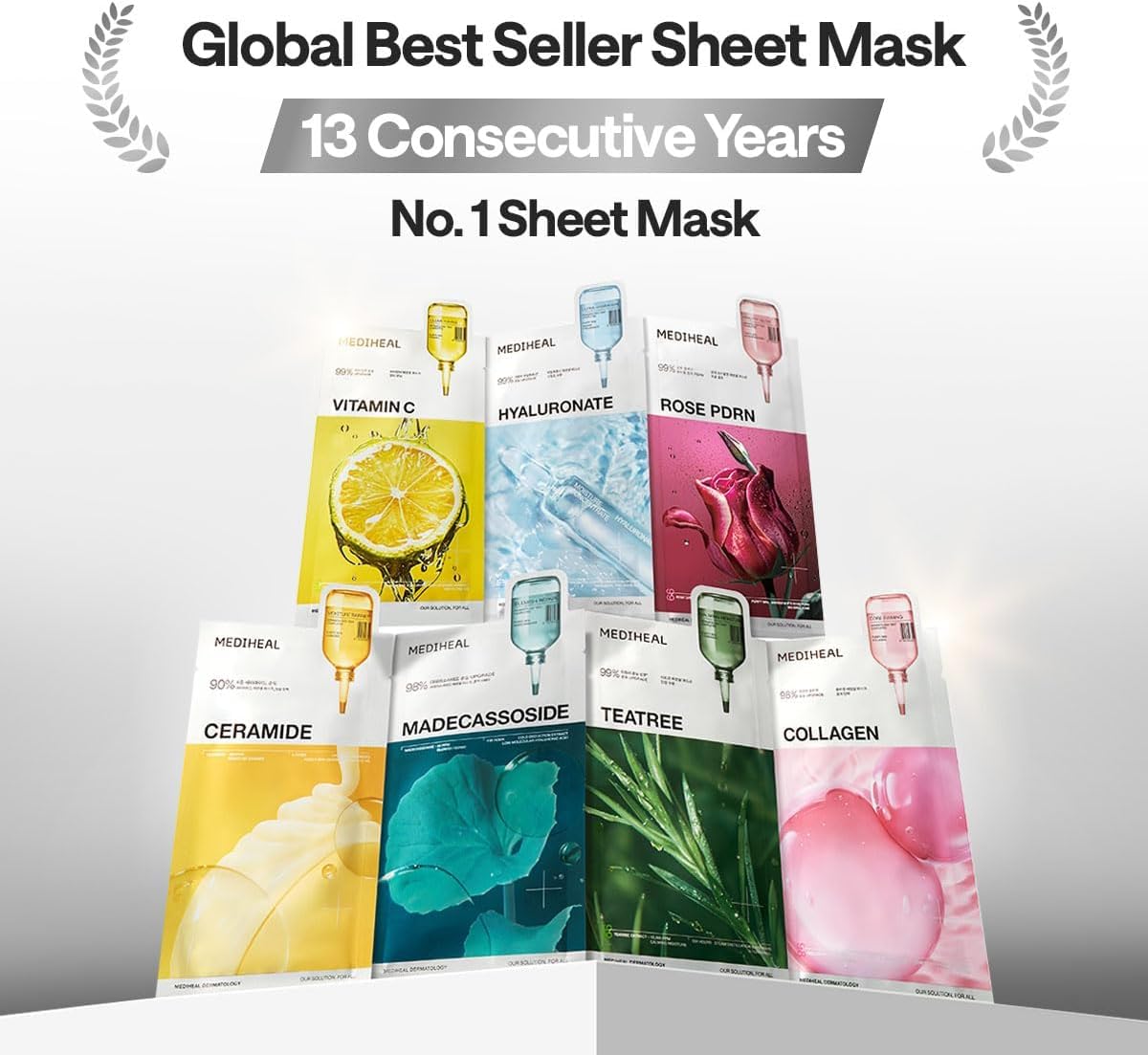 Mediheal Essential Face Mask [Madecassoside] Blemish Repair 10 pcs. wi
