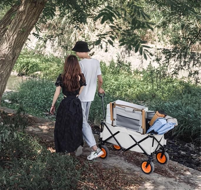 Collapsible Wagon Cart with Wheels Foldable Folding Wagons Carts Silen