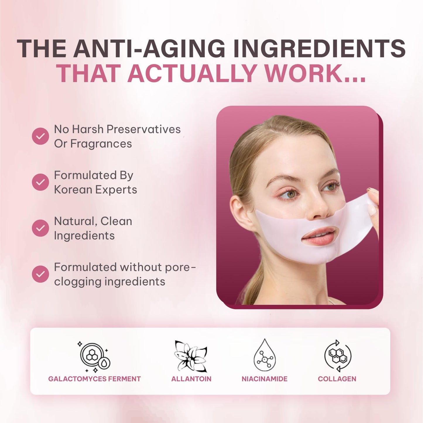 Quasi Bio-Collagen Face Mask Overnight – Hydrating Korean Sheet Mask –