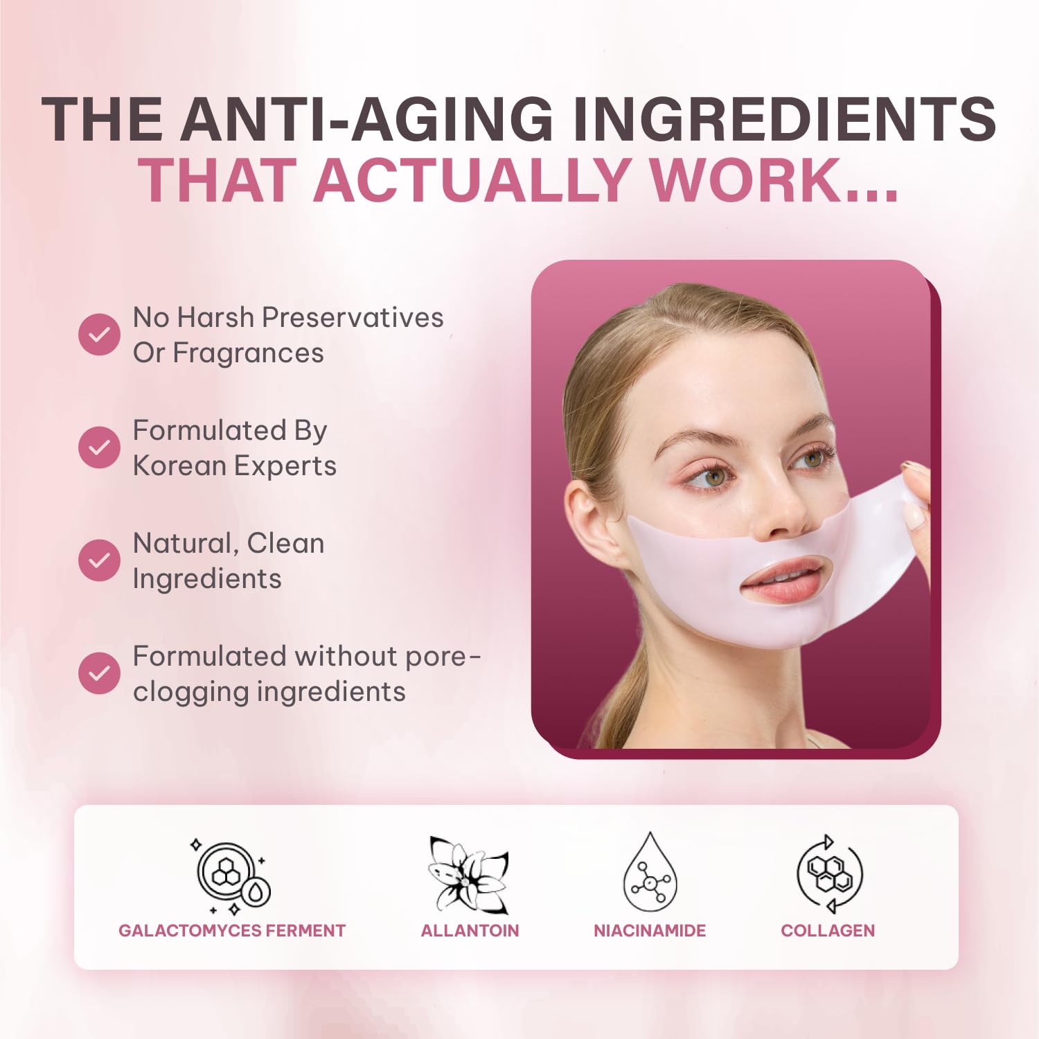 Quasi Bio-Collagen Face Mask Overnight – Hydrating Korean Sheet Mask –