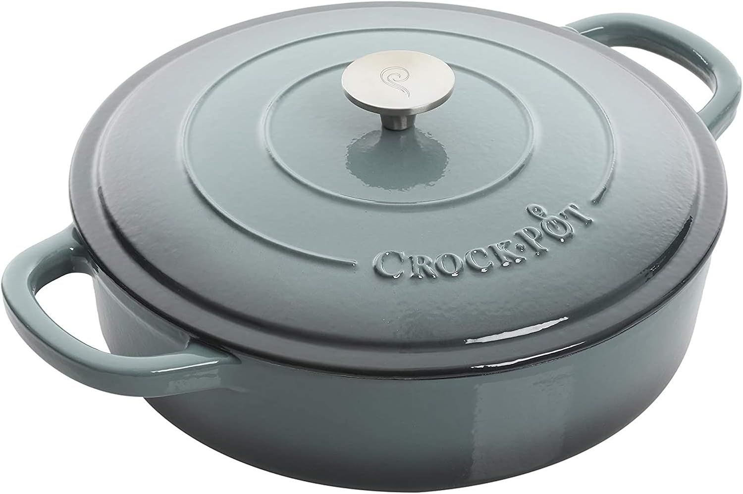 Crock-Pot Crock Pot Artisan Enameled Cast Iron Braiser W/Lid, 5 Quart,