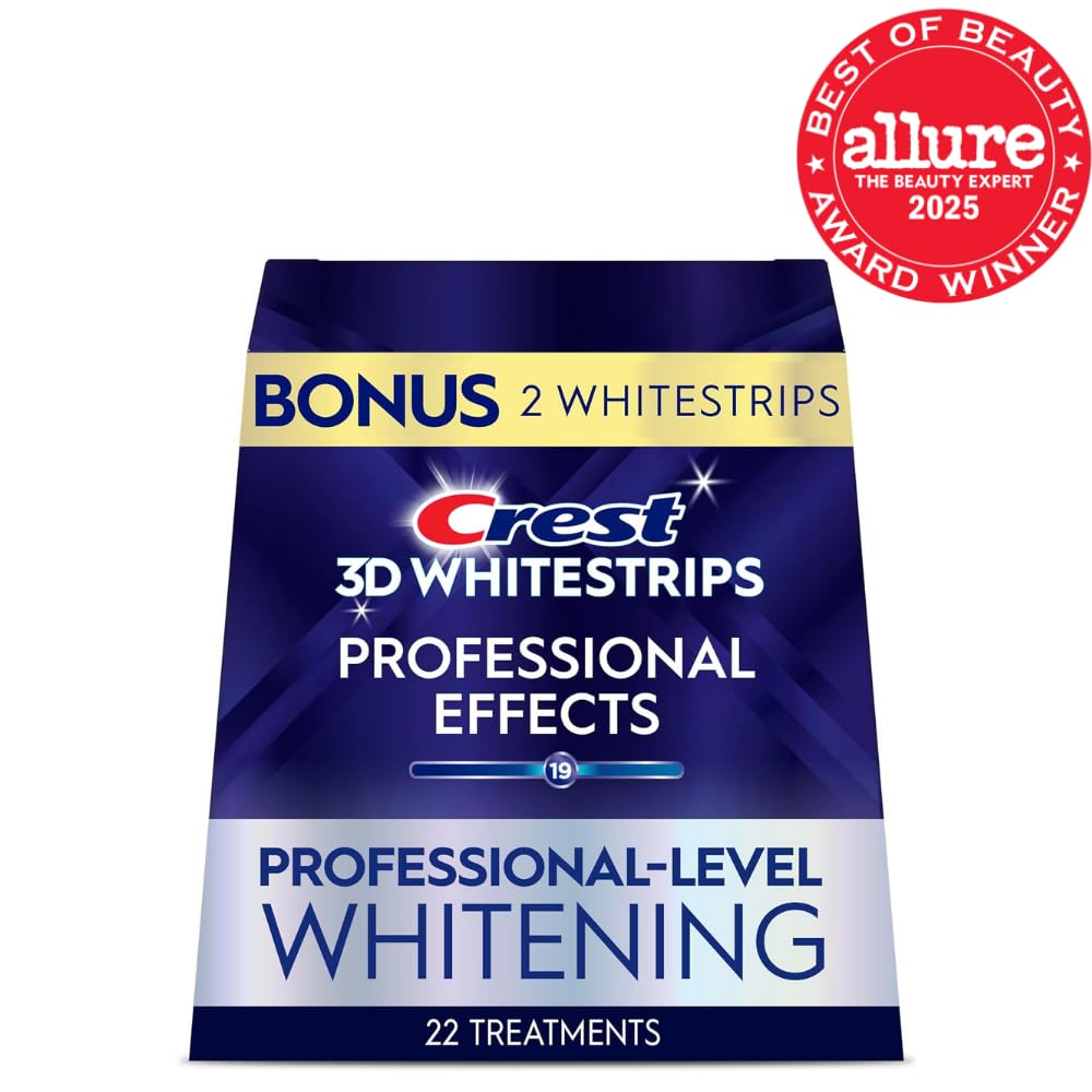 Crest 3D Whitestrips Professional Effects – Teeth Whitening Kit, 22 Tr