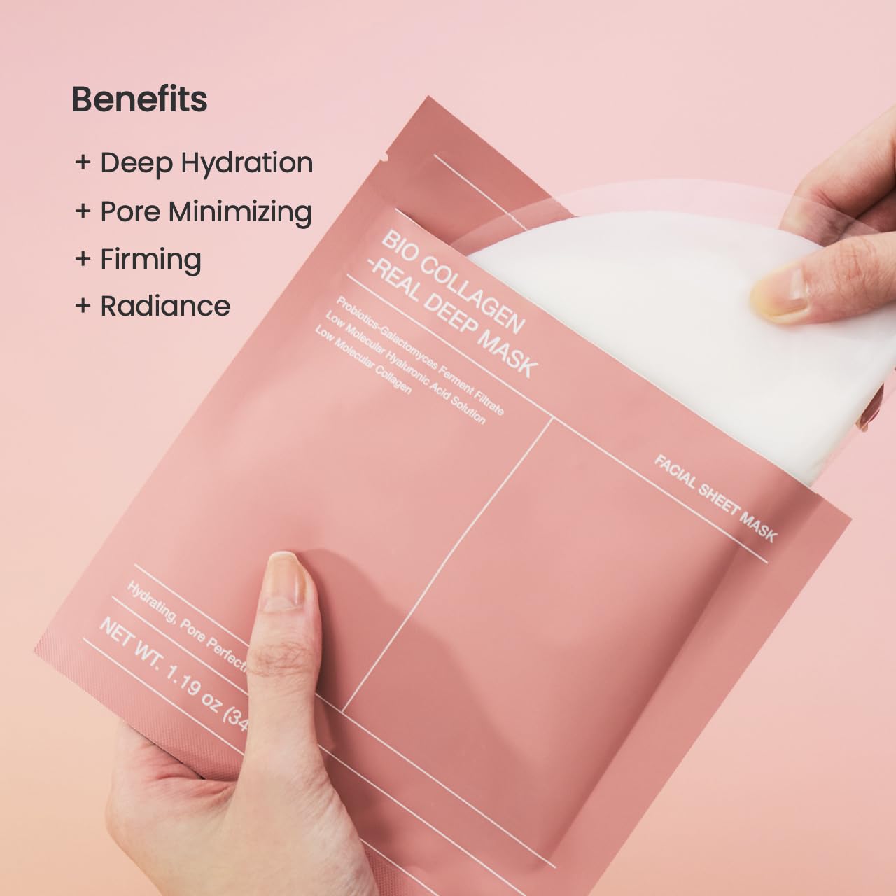 BIODANCE Bio-Collagen Real Deep Mask, Hydrating Overnight Hydrogel Fac