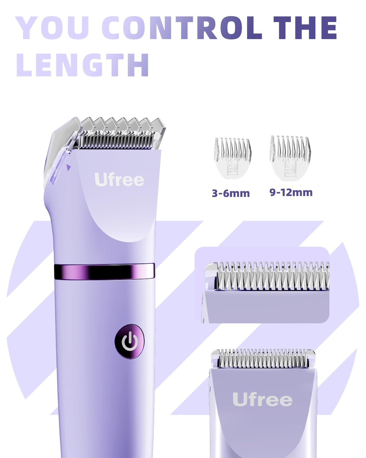 Ufree Bikini Trimmer Electric Razors for Women, Rechargeable Pubic Bod
