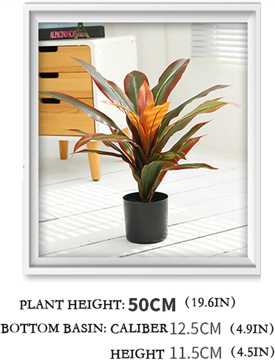 Artificial Potted Plants Faux Potted Plants 19.6 Inch Fake Indoor Red Iron Tree Plant Farmhouse Accent for Indoor Outdoor Home Office Nightstand Decorations Faux Plants Decor