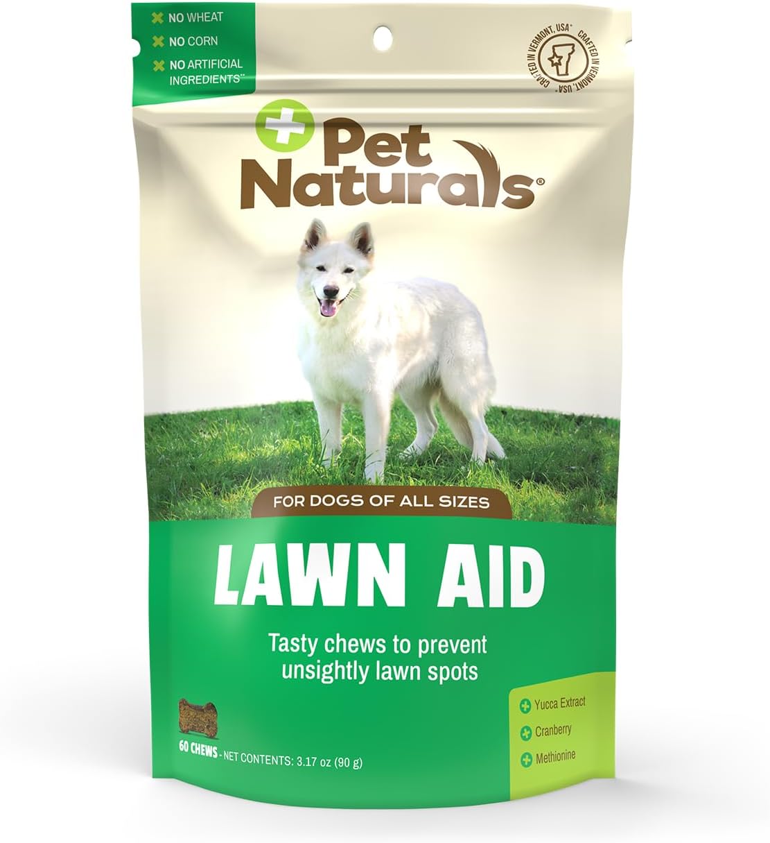 Pet Naturals Lawn Aid Dog Urine Neutralizer for Lawn - 60 Chicken-Flav
