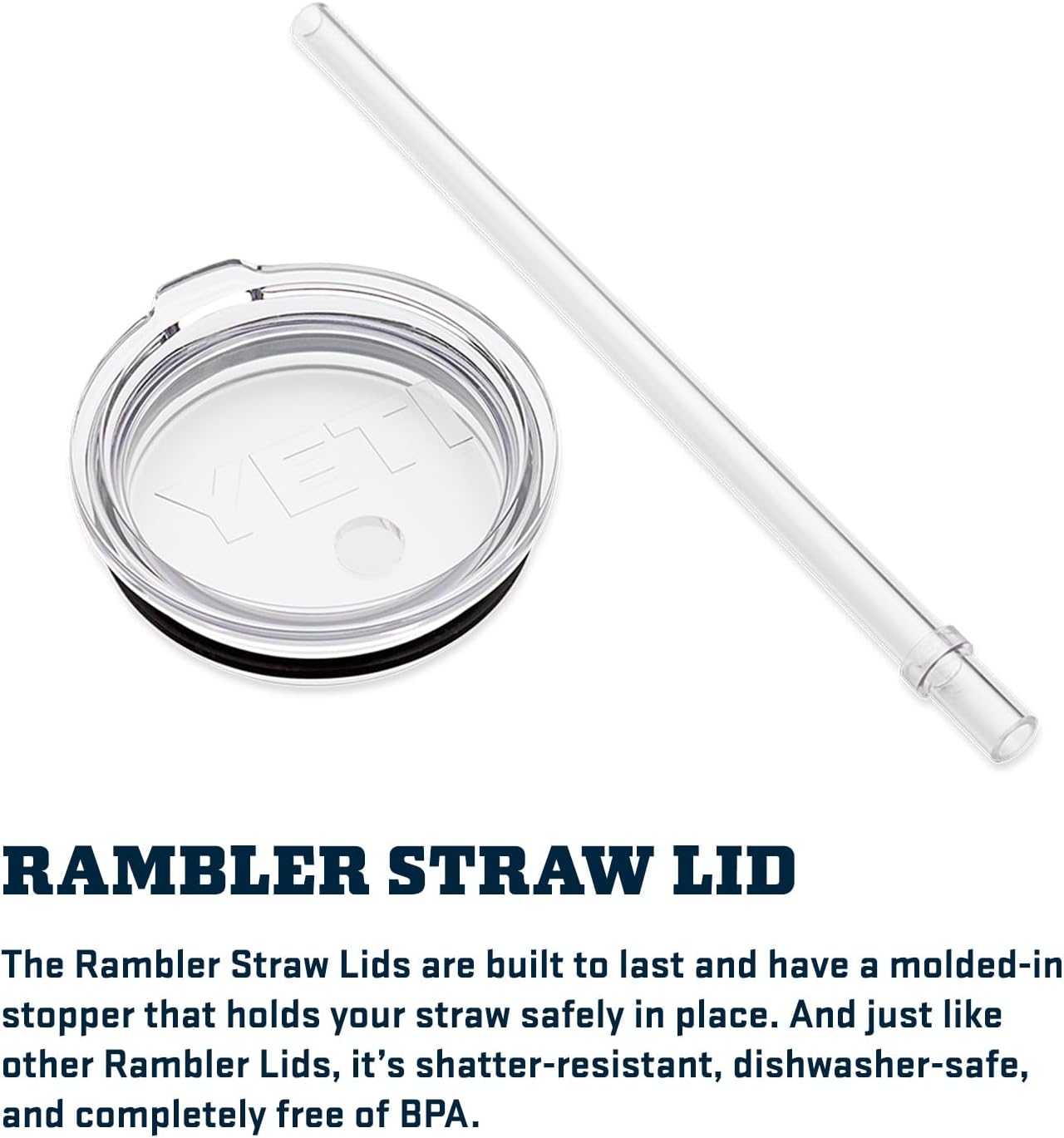 YETI Rambler 20 oz Replacement Lid with Straw