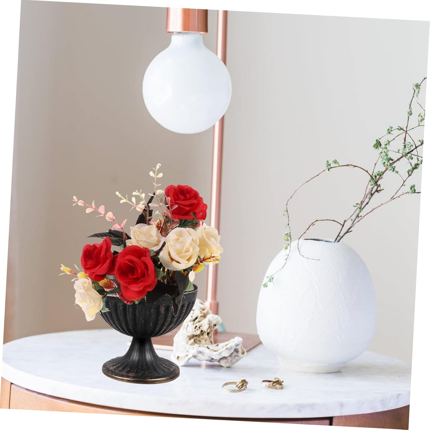 PRETYZOOM European Style Vintage Flower Vase Urn Flower Pot for Weddin