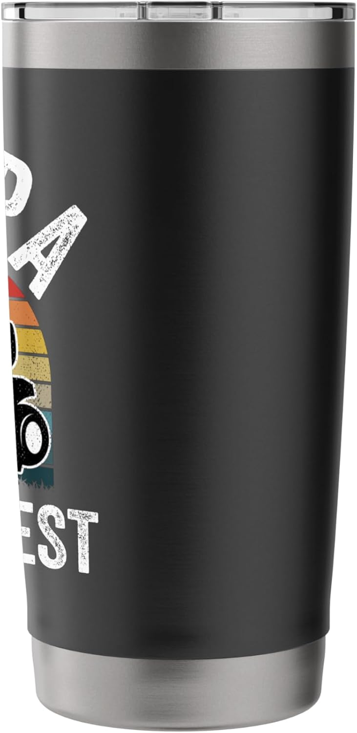 Pappa Mows Best Funny Gardener Lawn Care Father's Day Stainless Steel Insulated Tumbler