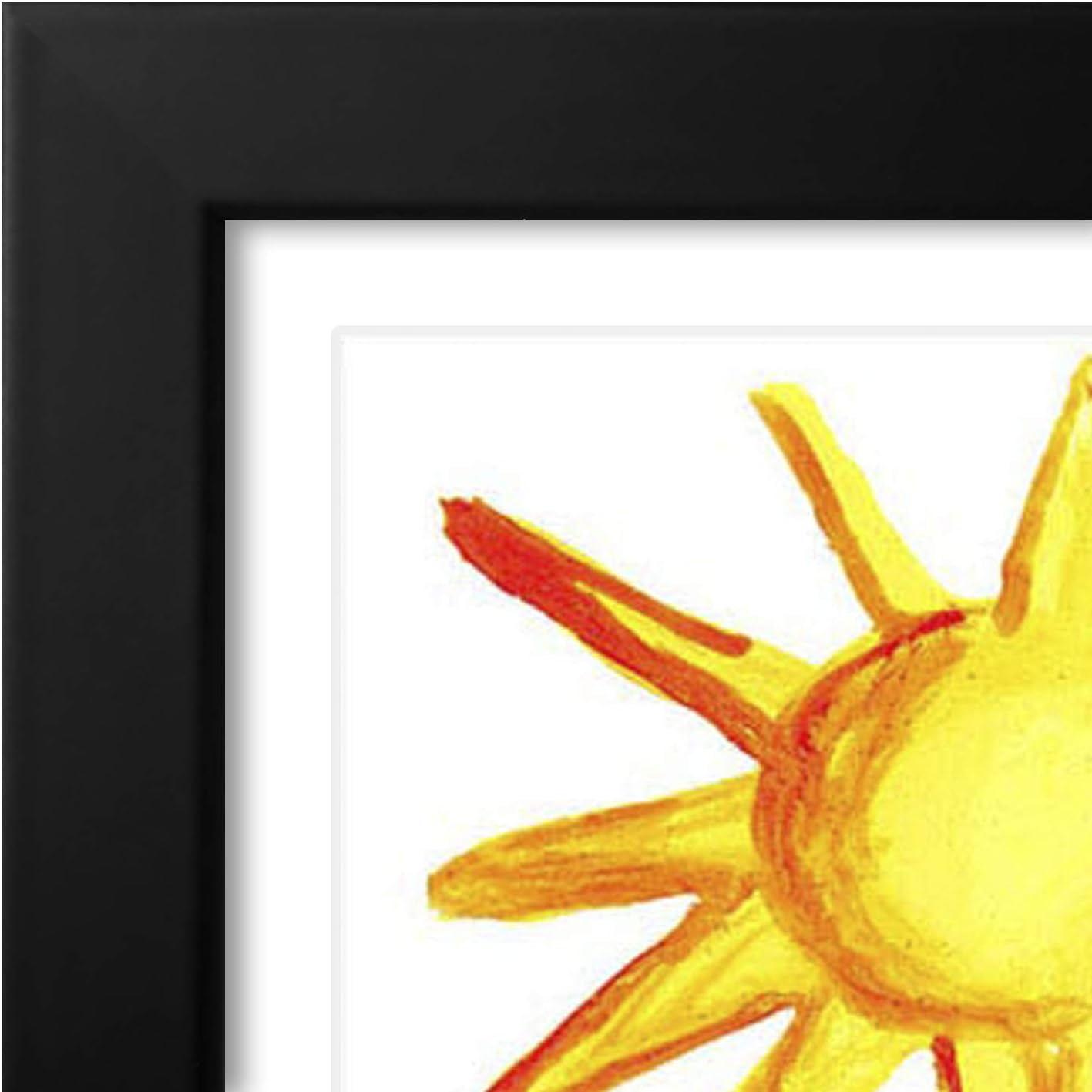 Americanflat Kids Artwork Frame Changeable (Black) - Magnetic Door Holds 100 Art Pieces - 8.5x11 Letter Size Display with Mat or 10x12.5 Without Mat - My Mini Masterpiece