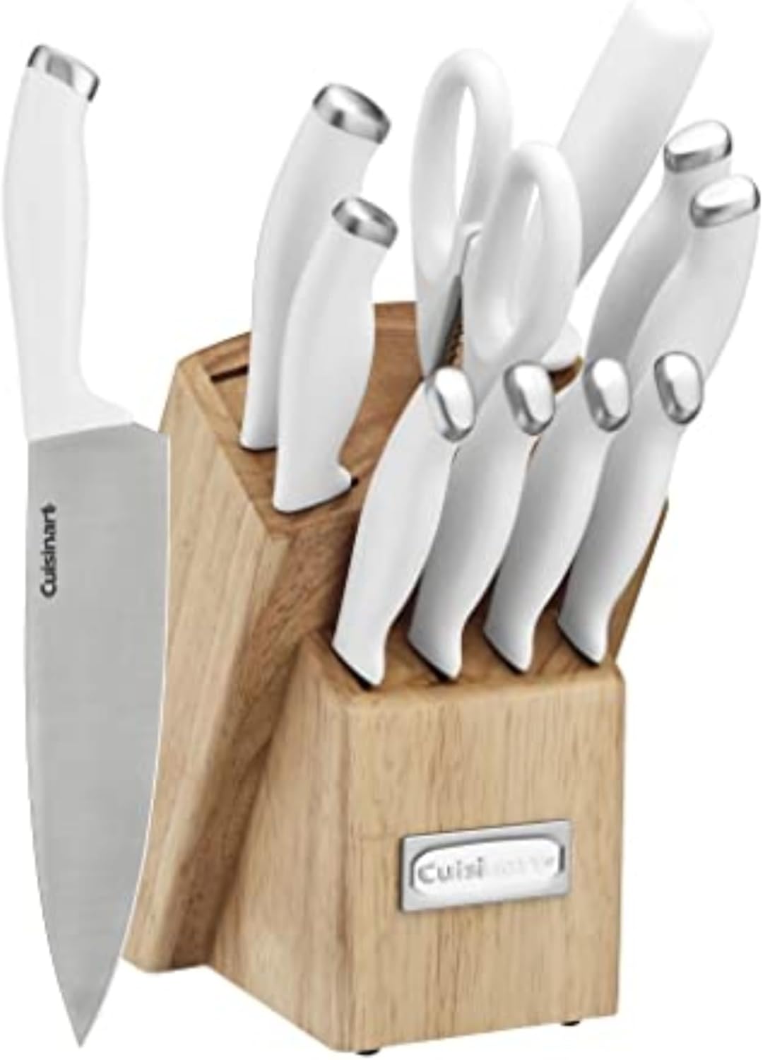 Cuisinart Block Knife Set, 12pc Cutlery Knife Set with Steel Blades fo