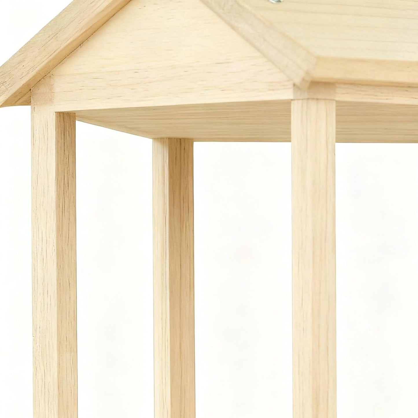Bird Feeder, Wooden Weather-Resistant Outdoor Feeding House, Squirrel-Proof Design for Backyard Garden, Durable Timber Construction, Wildlife-Friendly Birdhouse for Finches, Sparrows, Chickadees