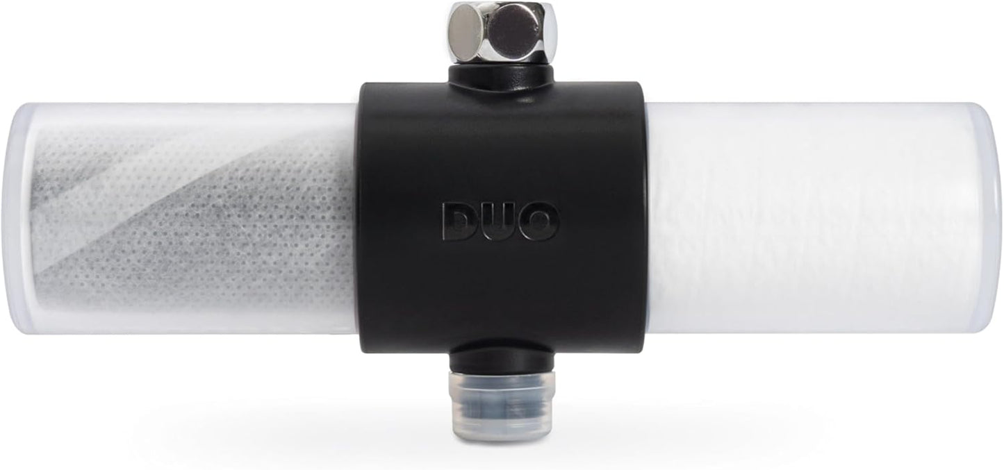 Weddell Duo Shower Filter – NSF Certified Shower Filter for Chlorine Reduction, Lead-Free, Easy Installation, Award-Winning Filter for Healthier Hair & Skin (Black)