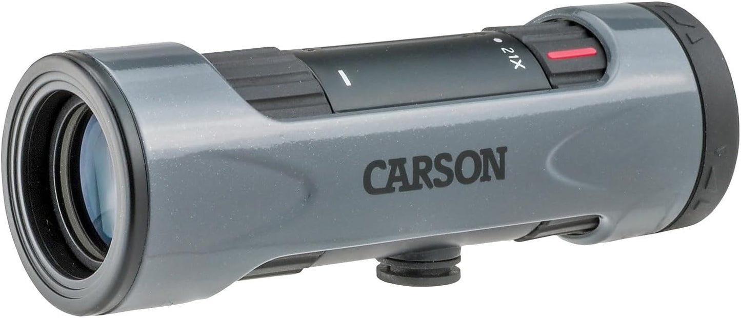Carson MonoZoom 7-21x21mm Zoom Monocular (ZM-721),Gray, XX-Large