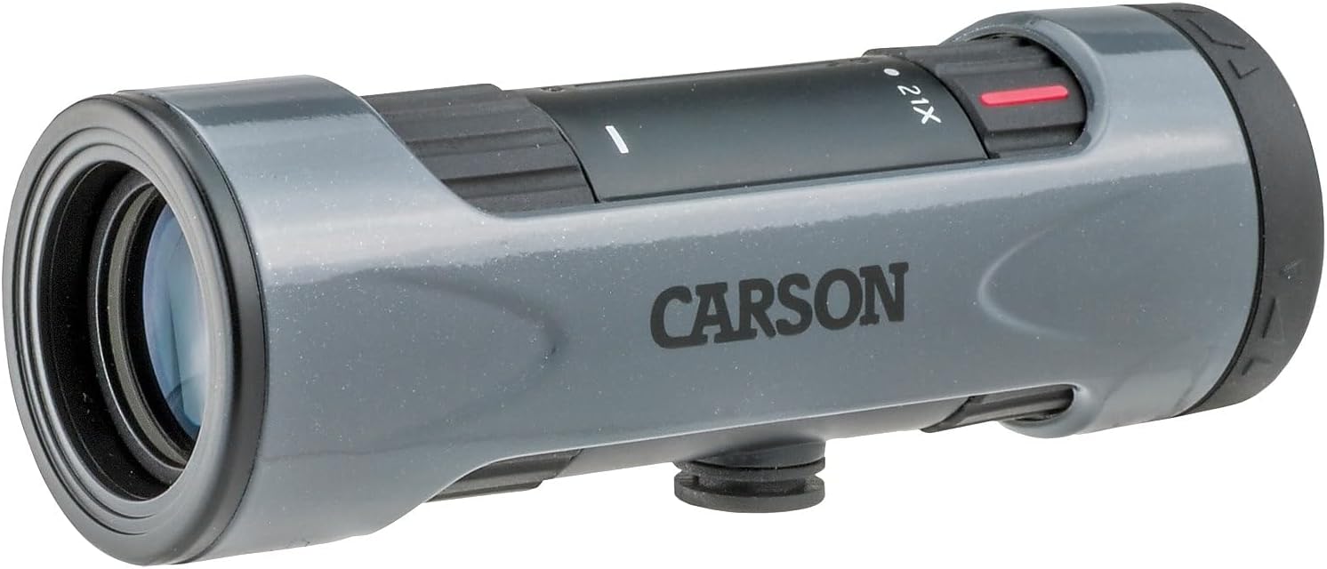 Carson MonoZoom 7-21x21mm Zoom Monocular (ZM-721),Gray, XX-Large