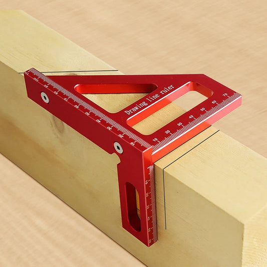 3D Multi-Angle Measuring Ruler,45/90 Degree Aluminum Alloy Woodworking