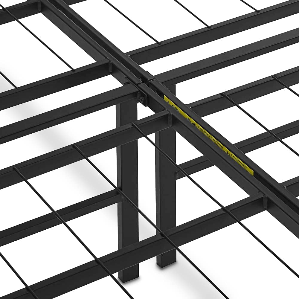 Amazon Basics Bed Frame with Storage, Foldable Metal Platform, Sturdy 