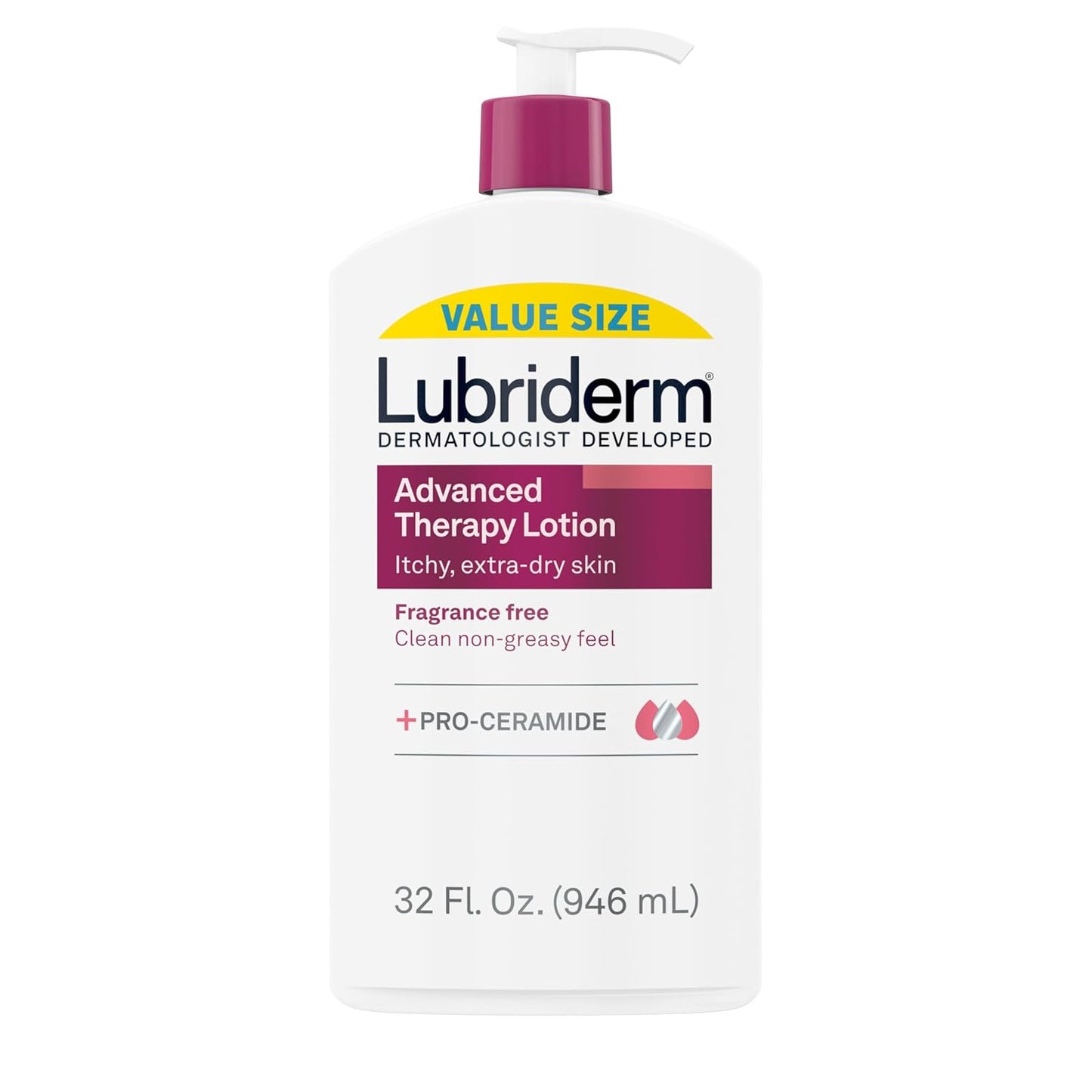 Lubriderm Advanced Therapy Fragrance-Free Moisturizing Hand & Body Lot