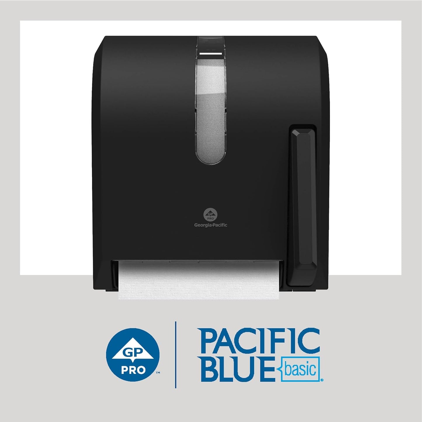 Georgia-Pacific Blue Basic Recycled Paper Towel Rolls by PRO, White, 26601, 800 Feet Per Roll, 6 Rolls Per Case