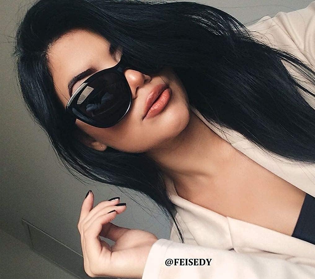 FEISEDY Polarized Vintage Sunglasses American Womens Square Jackie O C