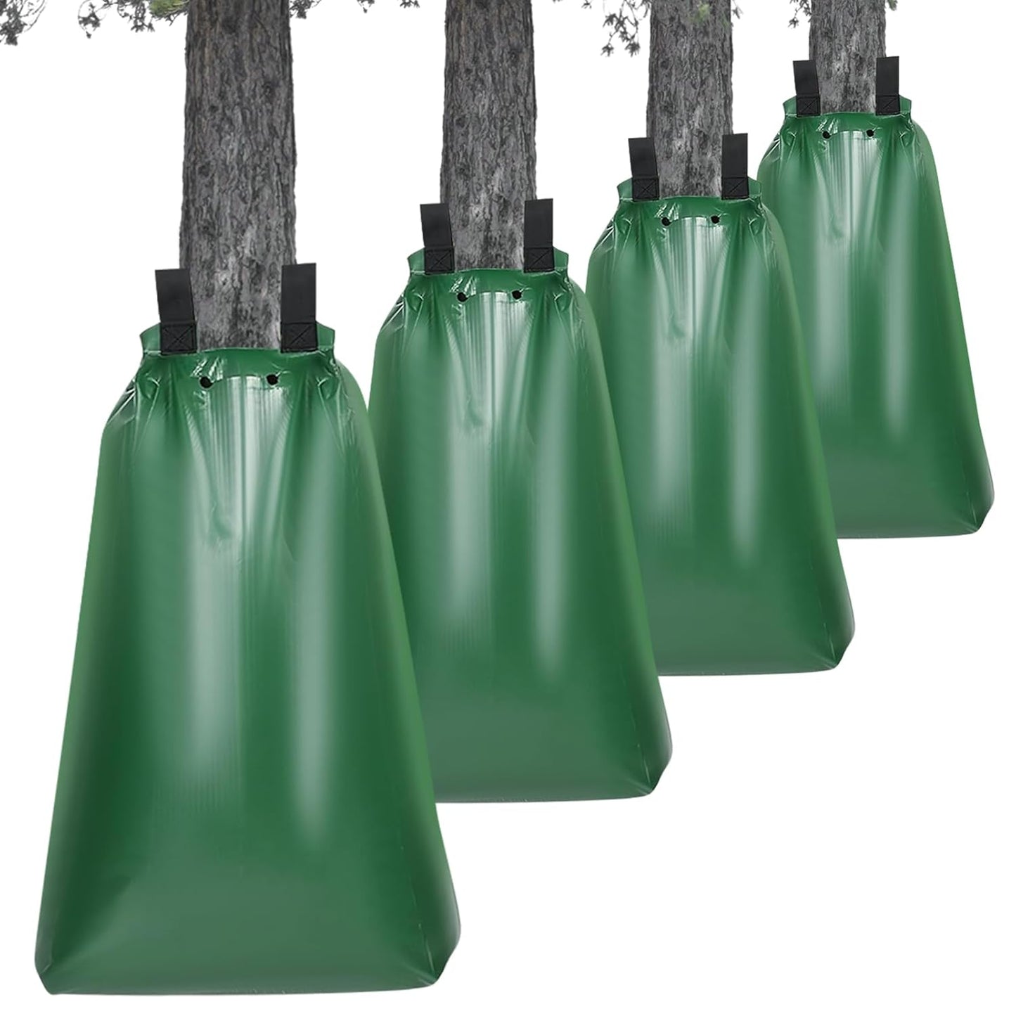 20 Gallon Tree Watering Bag 3Pcs, Slow Release Drip Irrigation for New Trees, Durable PVC Deep Root Watering Device for Water Saving, Garden & Orchard