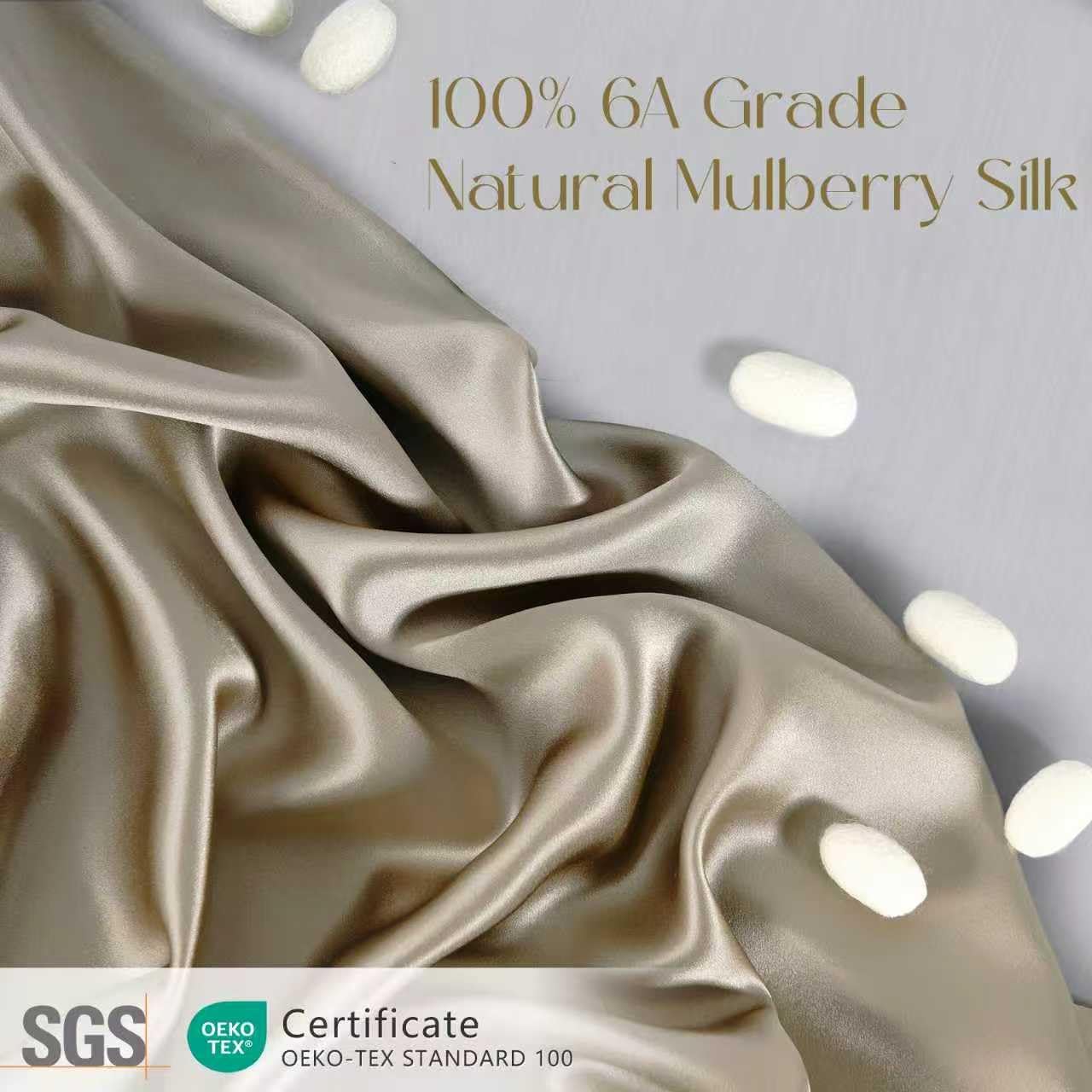 ZIMASILK 100% Pure Mulberry Silk Pillow Cases for Hair and Skin, Soft,