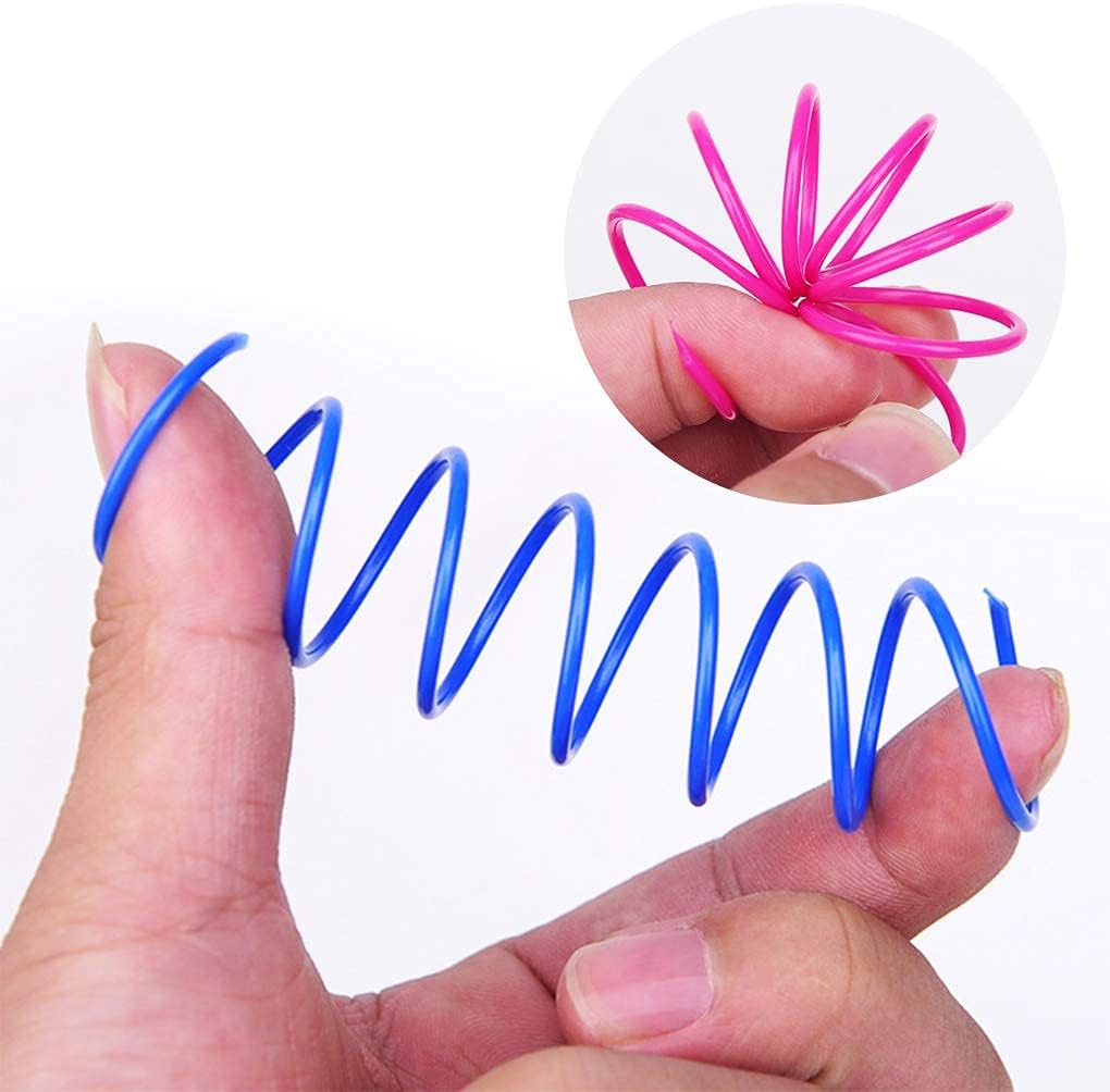 Andiker Interactive Cat Spiral Creative Spring Toy to Kill Time and Ke