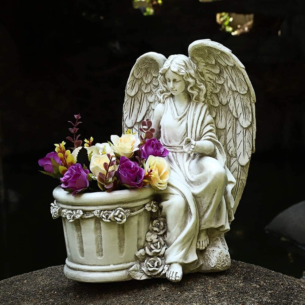 Planter Flowerpot Planter Pots Unique Plant Pots Resin Planter Angel P