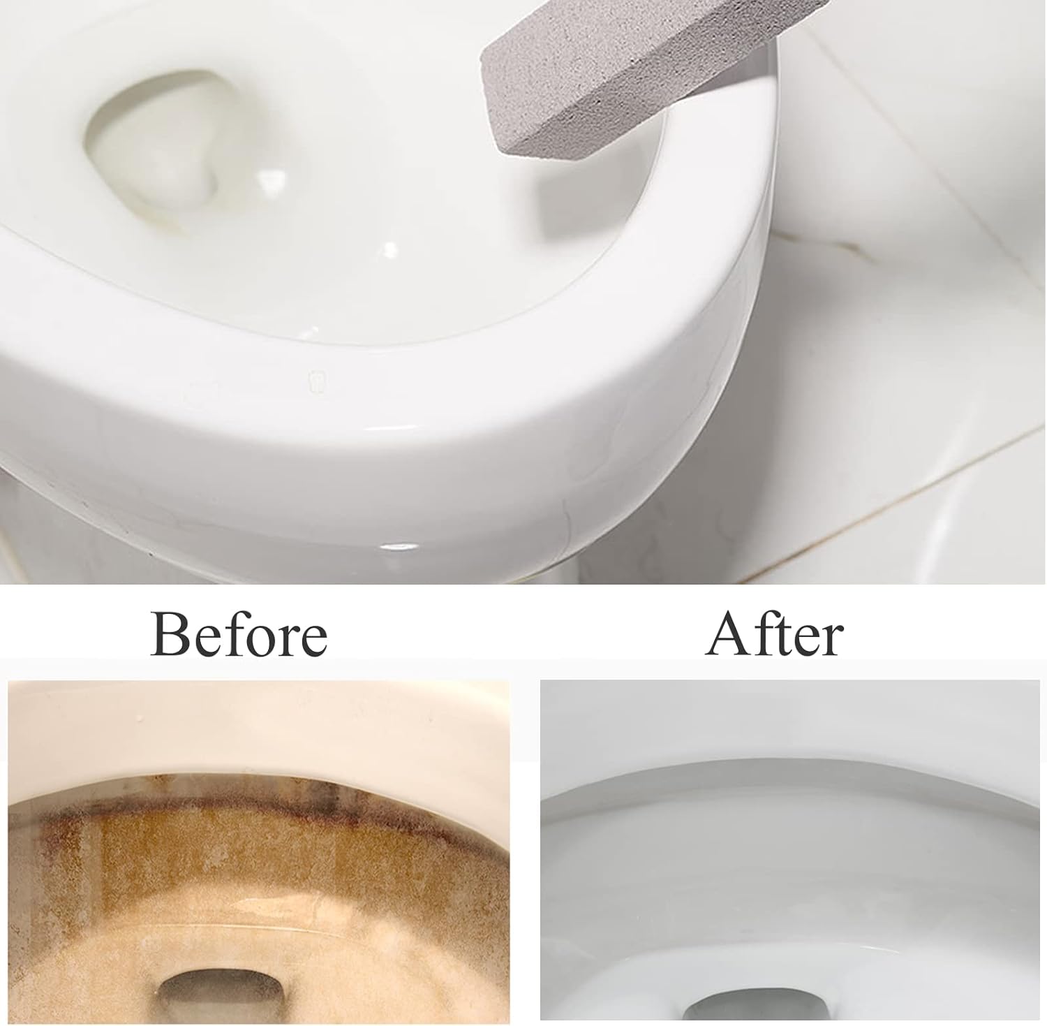 8 Pack Pumice Stone for Toilet Bowl Cleaning, Scouring Stick Remove To