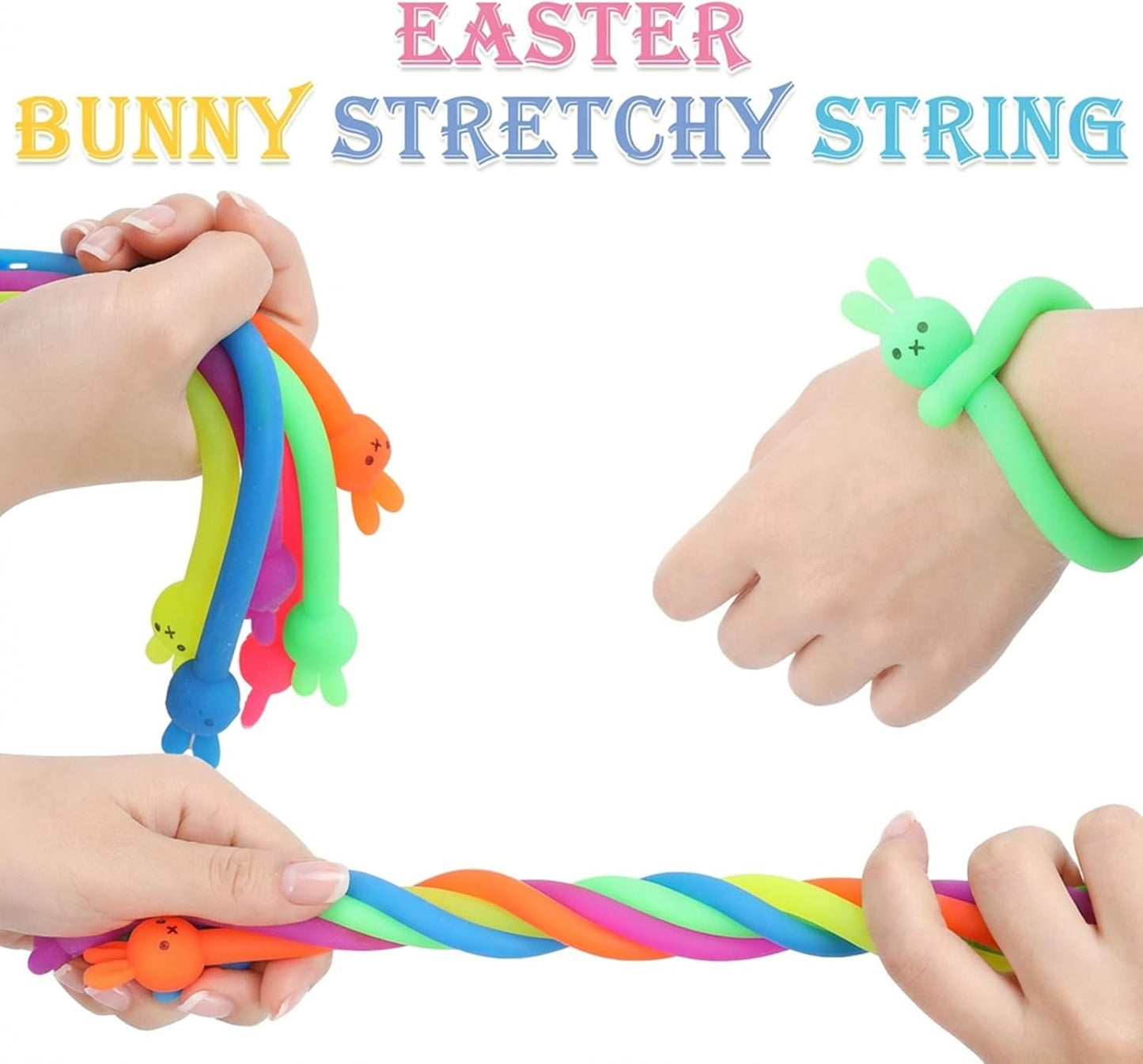 24 Pack Pre-Filled Easter Eggs for Kids, Easter Eggs with Toy Inside for Easter Basket Stuffers,Party Favors,Egg Hunts