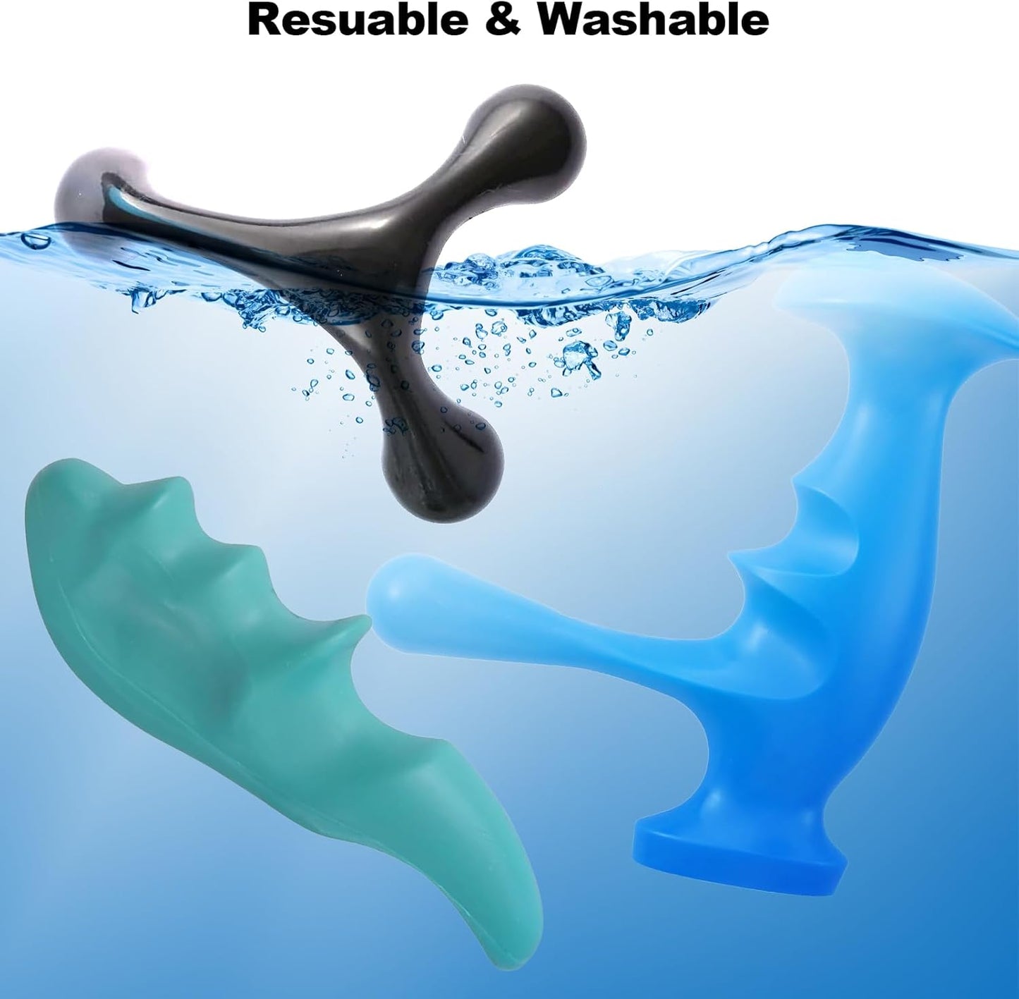 Manual Trigger Point Massage Tool and Thumb Saver for Full Body Deep T