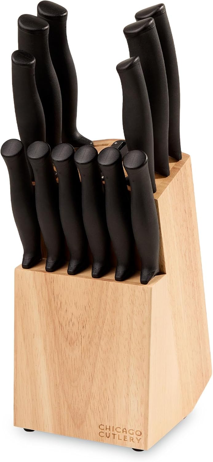 Chicago Cutlery Belmont (13-PC) Kitchen Knife Block Set with Steak Kni
