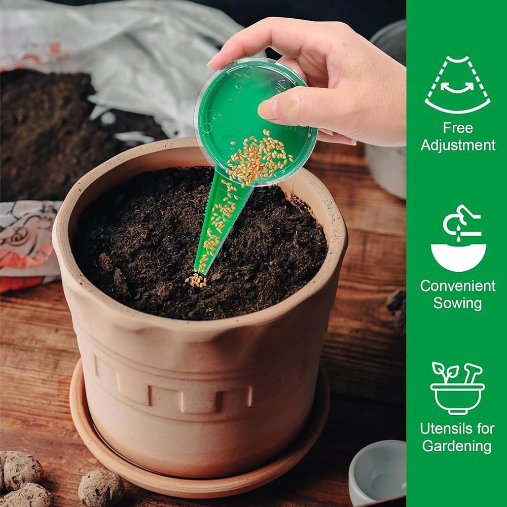 6 PCS Mini Seed Spreader Set, 2025 New Mini Sowing Seed Dispenser, Sma