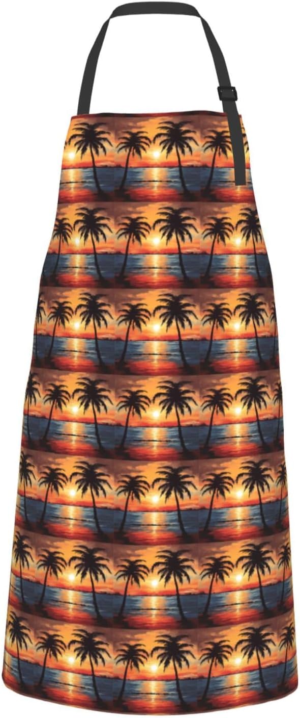 YANYU Space Planet Print 28x33 In Kitchen Apron Stylish Chef Apron wit