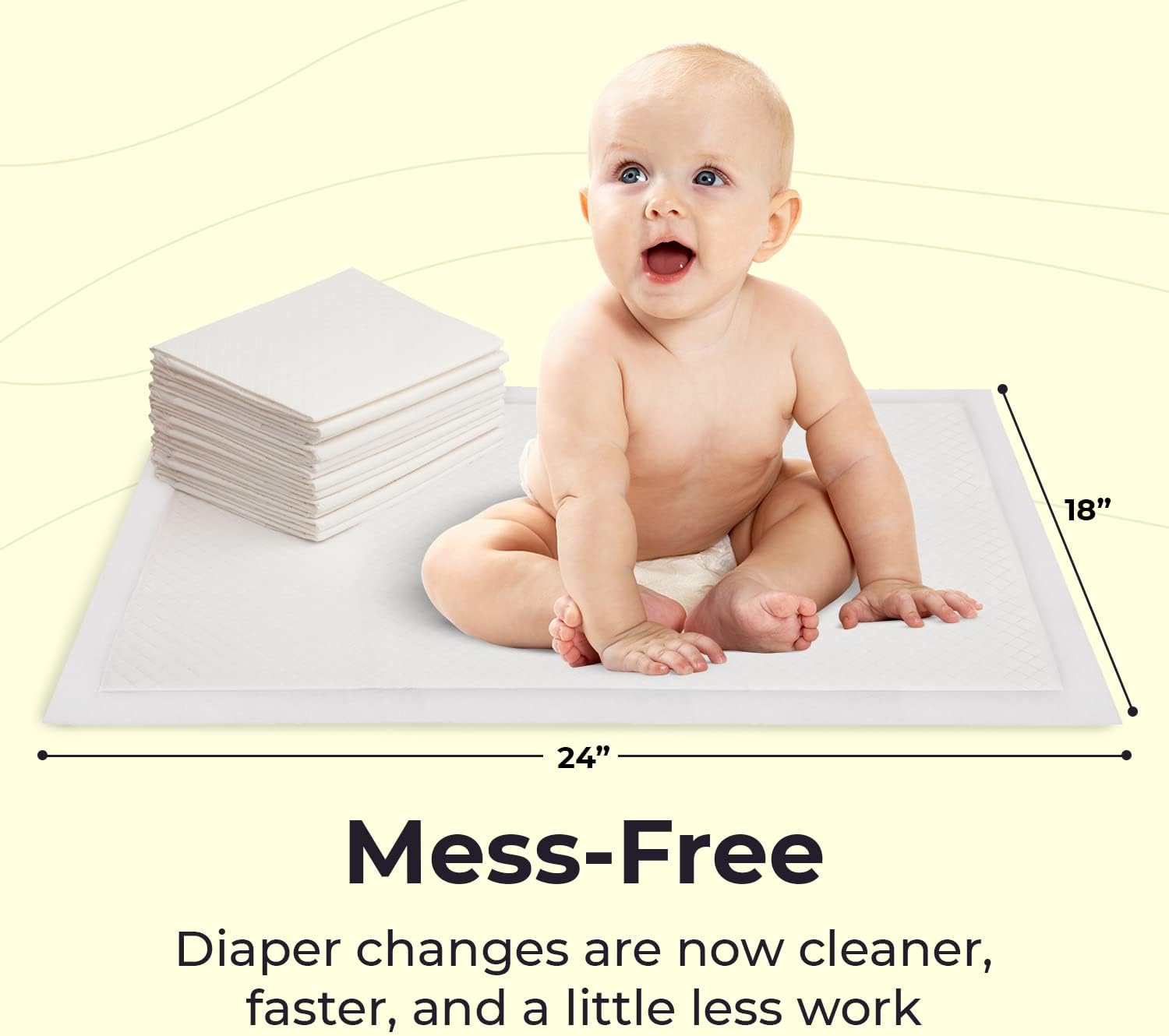 Peekapoo - The Original Disposable Baby Changing Pad Liners – 50 Pack 