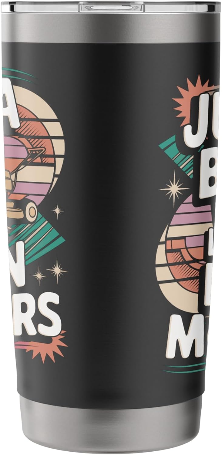 Mowing Mowers Just A Boy Who Loves Lawn Mowers Lawn Mowing Stainless Steel Insulated Tumbler