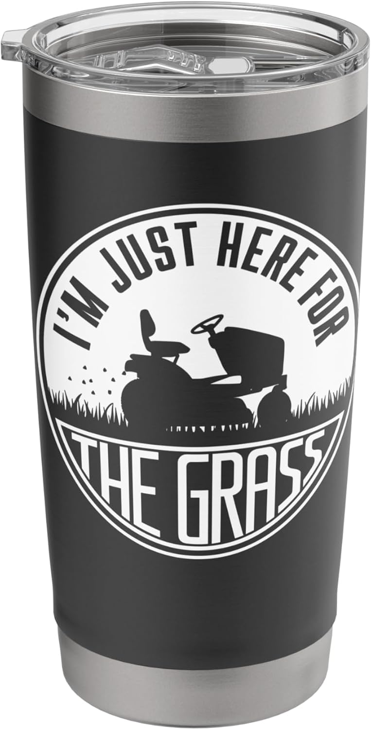 Funny Lawn Mowing for Landscapers Gardening Lawn Care Stainless Steel Insulated Tumbler
