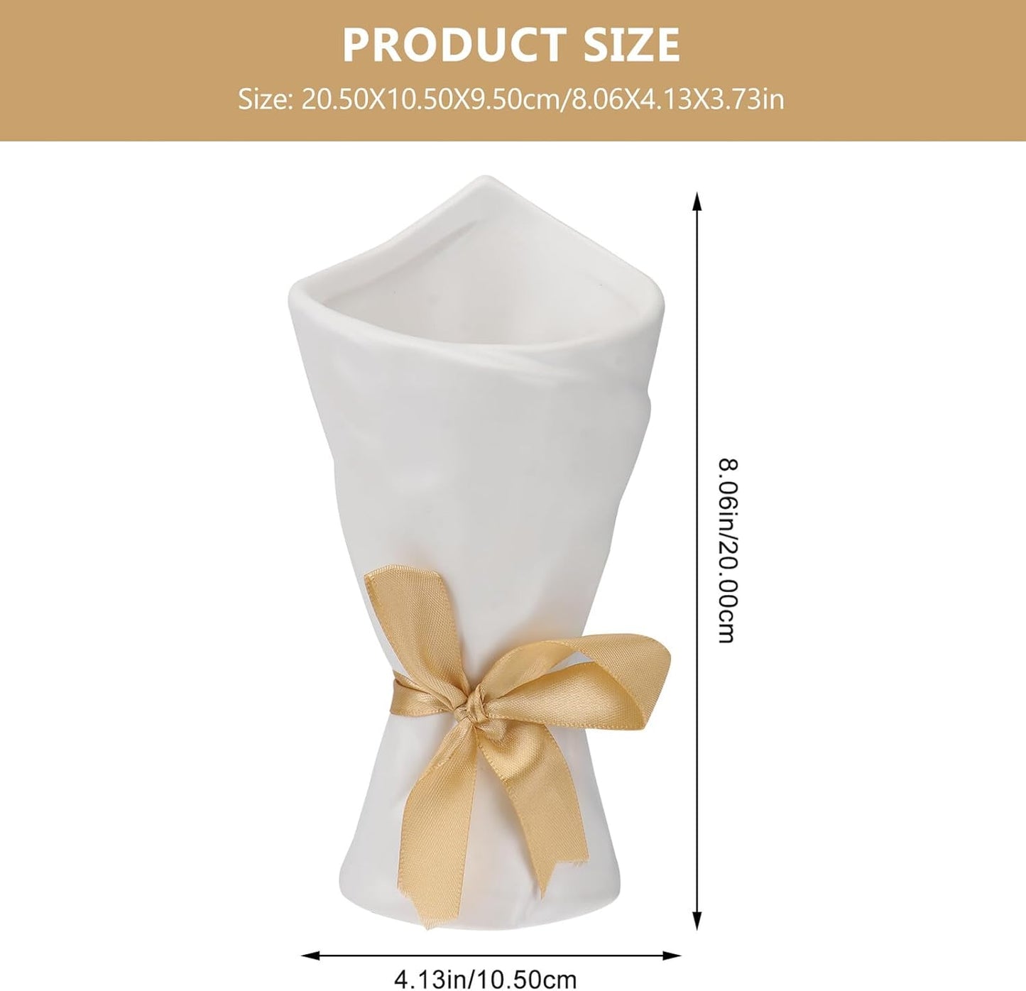 BESTOYARD Delicate Ceramic Flower Vase White Desktop Planter Creative Home Décor Pot for Living Room Table Decoration