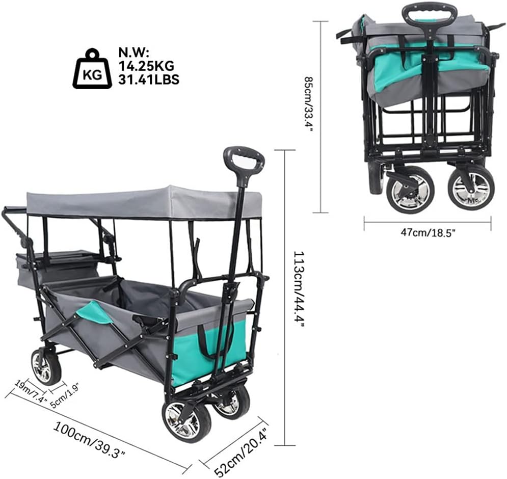 HBJWOV Folding Outdoor Utility Crow Garden Portable Crow Shopping Beach Camping Sports Drart