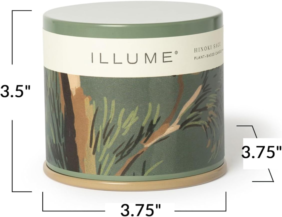 Illume Beautifully Done Essentials Hinoki Sage Vanity Tin Scented Candle