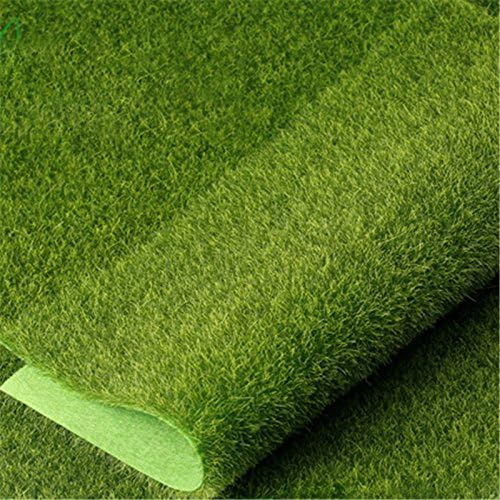 30Pcs Grass Mat Green Artificial Lawns 15x15cm Small Turf Carpets Fake Sod Home Garden Moss for Home Floor Wedding Decoration - (Color: 30pcs 15X15cm)