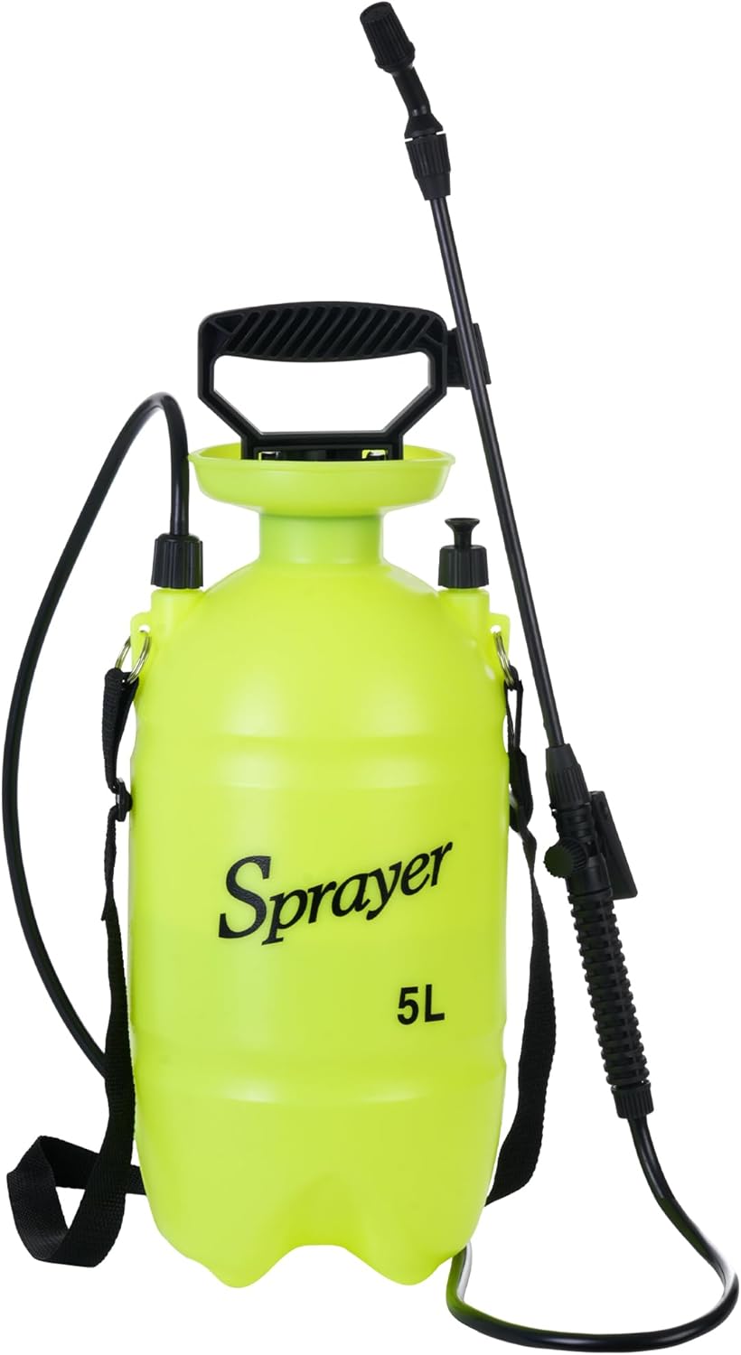MaxWorks 51022 Pump-Action Garden Sprayer 5L/1.32 Gal with Adjustable 
