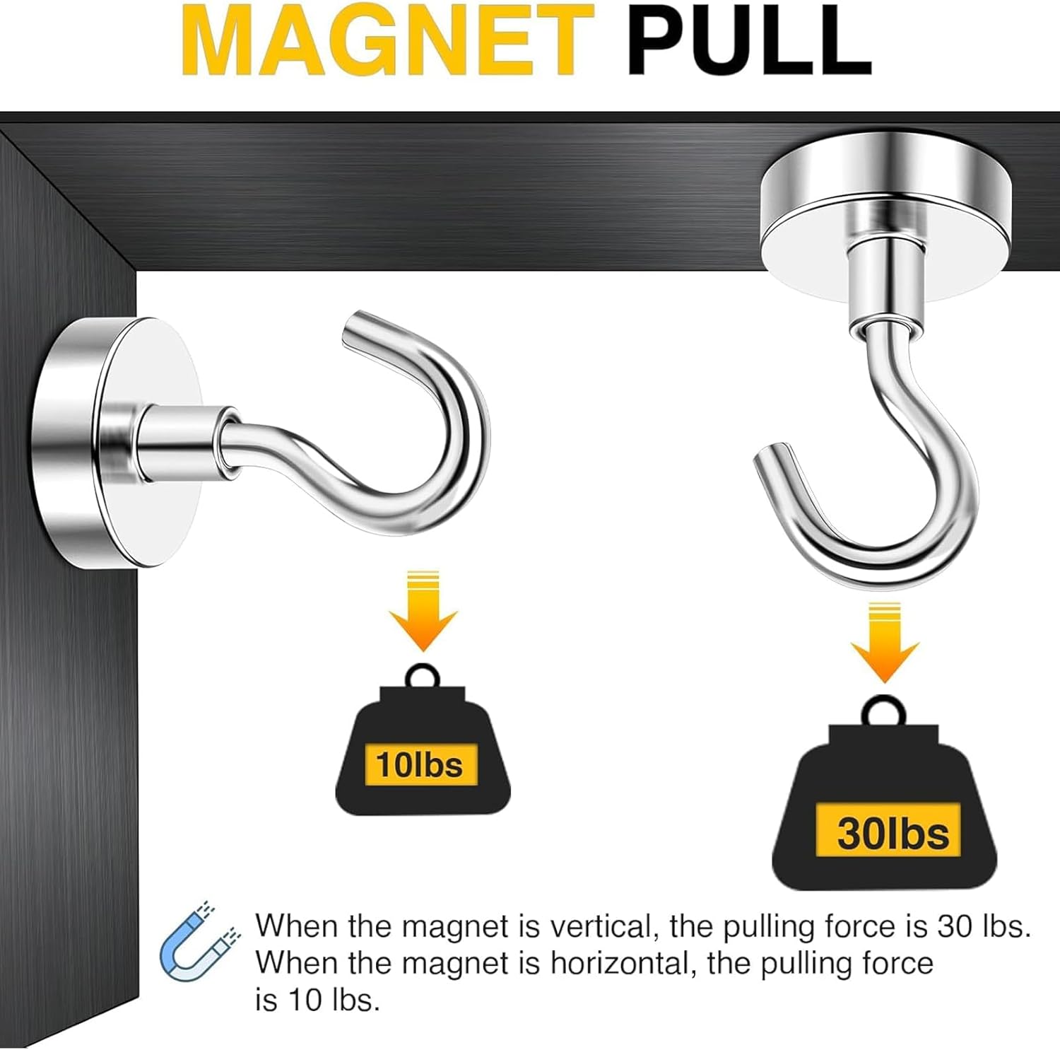 DIYMAG Magnetic Hooks, 30lbs+ Magnet Hook 2026 Cruise Cabin Ship Essen