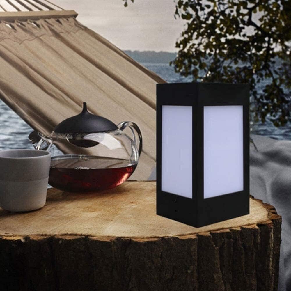 Outdoor Wall Lights Led Solar Pillar Light European Style Waterproof Post Courtyard Garden Lawn Floor Lamp Gate Balcony Fence Modern Square Stigma Streetlight Ip6