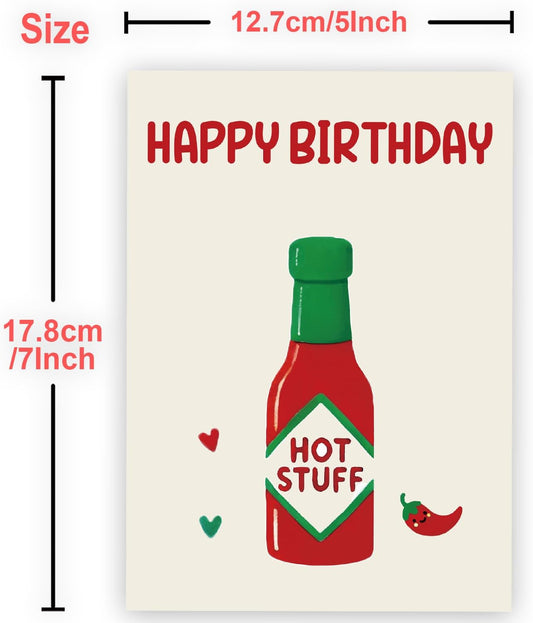 Funny Birthday Card for Boyfriend, Men, Husband, Women,Girlfriend, Happy Birthday Gifts Idea Decorations for Wife Fiance Him or Her Bestie