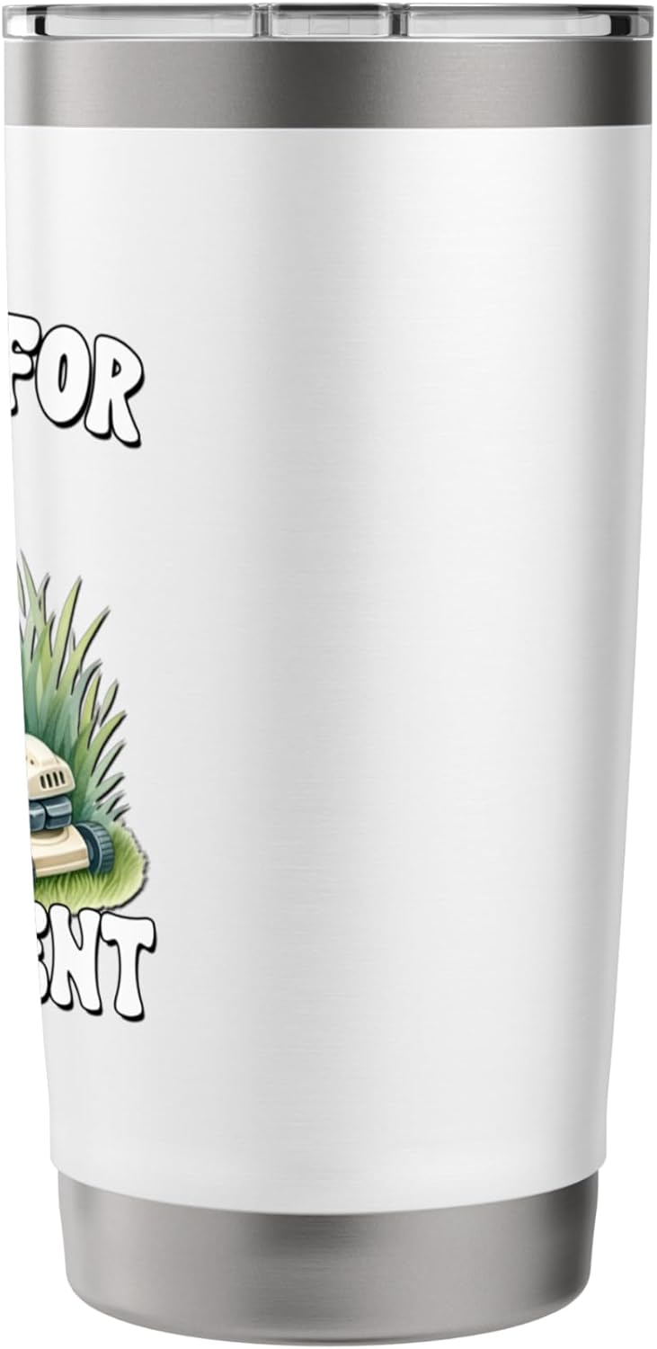 Retirement Plan Lawn Care Gnome Graphic For Men Retired Dad Stainless Steel Insulated Tumbler