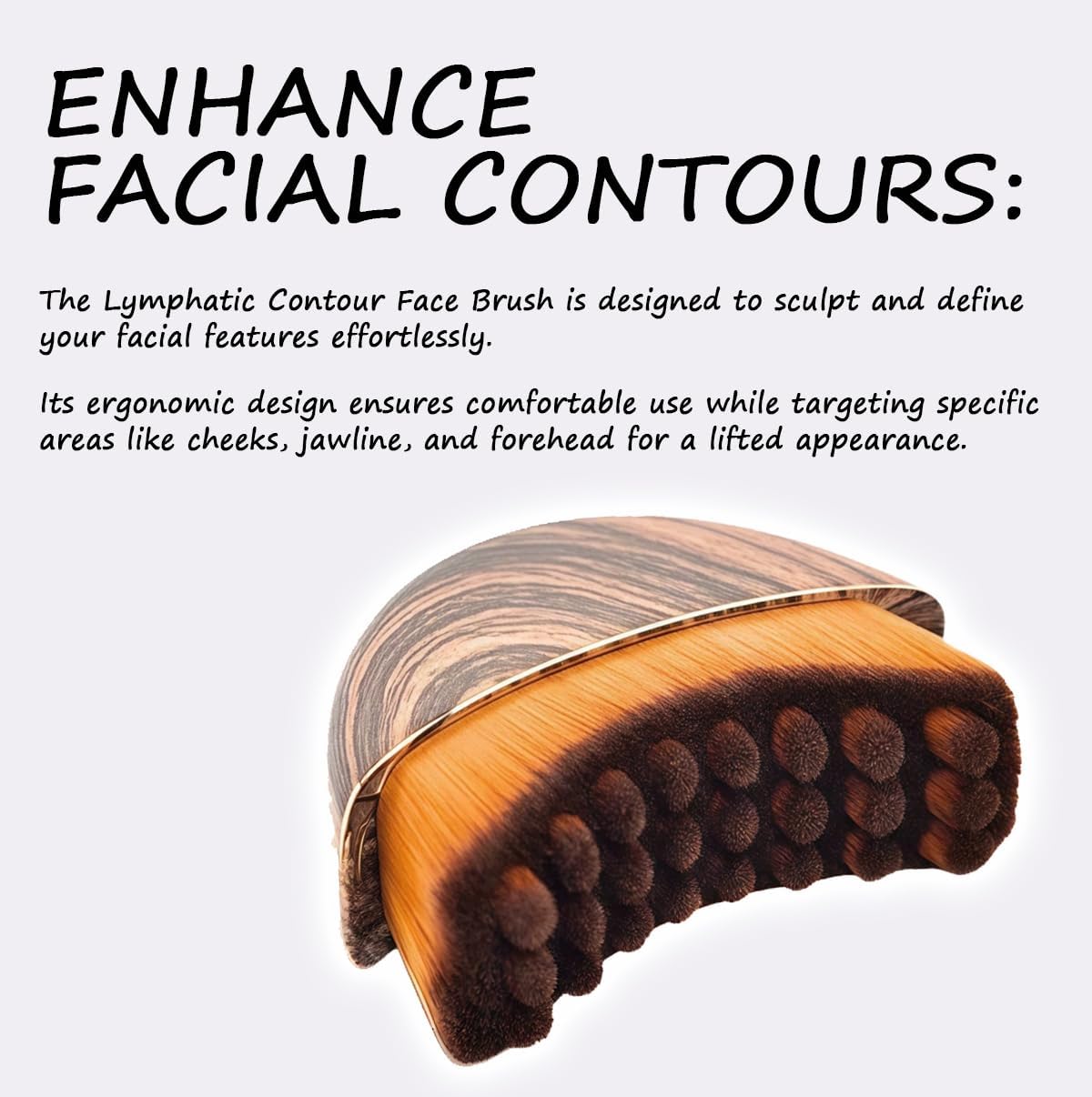 Lymphatic Contour Face Brush, Facial Massage Brush for Sculpting - Ant