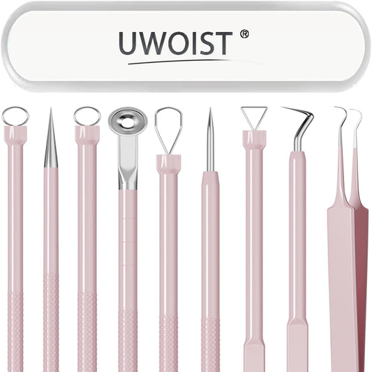 Pimple Popper Tool Kit Blackhead Remover Tools (5 Piece Kit), Professi