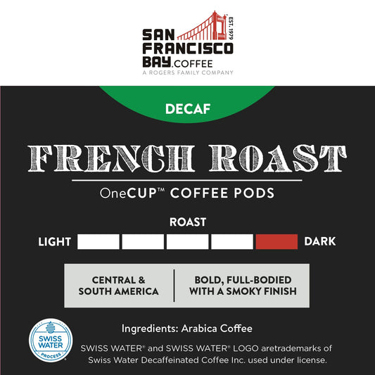 San Francisco Bay Compostable Coffee Pods - DECAF French Roast (36 Ct)