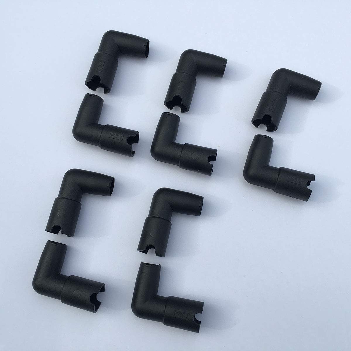 Dutch Bucket Siphon Elbows, Hydroponic, Black - 10 Pack (for 5 Siphon Elbow drains)